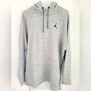 Air Jordan hoodie, light gray heather color, size Large